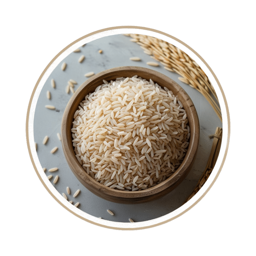 semi milled rice image